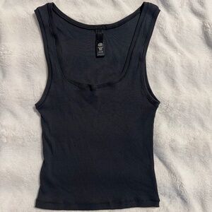 *SOLD* SKIMS Cotton Rib Tank - SMALL - SOOT - NWOT